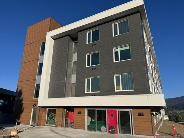 Streamline Exteriors New Okanagan College Vernon residence siding